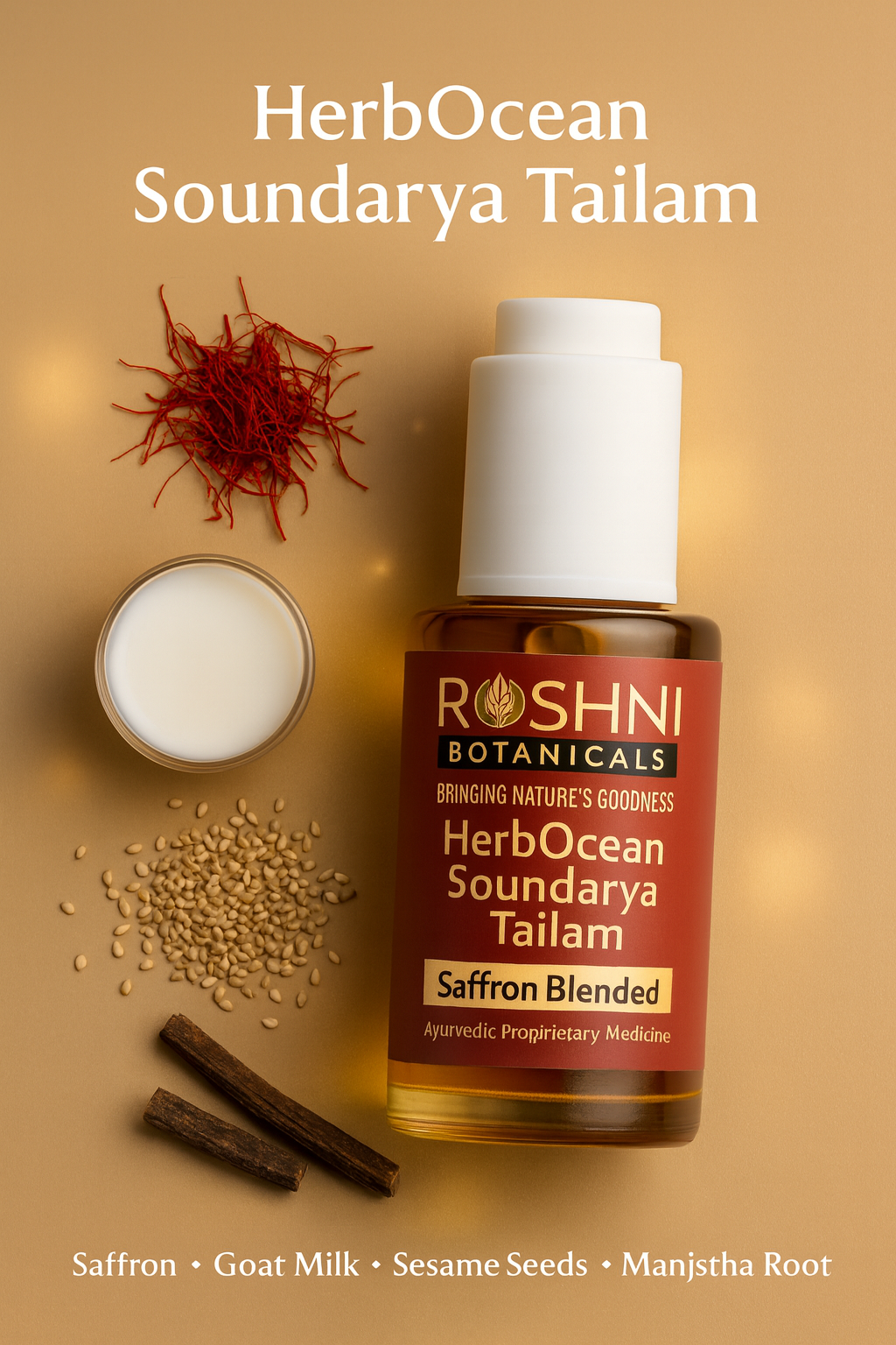 HerbOcean Soundarya Tailam: The Ayurvedic Anti-Aging Elixir Backed by Science